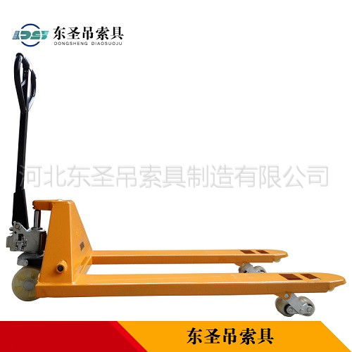 手動(dòng)液壓叉車(chē)搬運(yùn)車(chē)產(chǎn)品側(cè)面展示--河北東圣吊索具制造有限公司--小型攪拌機(jī)|石材夾具|液壓堆高車(chē)|手動(dòng)叉車(chē)