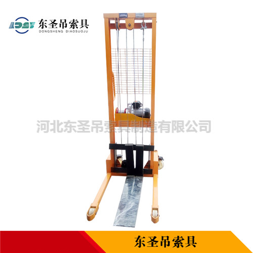 搬運(yùn)玻璃液壓堆高車定制產(chǎn)品展示--河北東圣吊索具制造有限公司--小型攪拌機(jī)|石材夾具|液壓堆高車|手動叉車